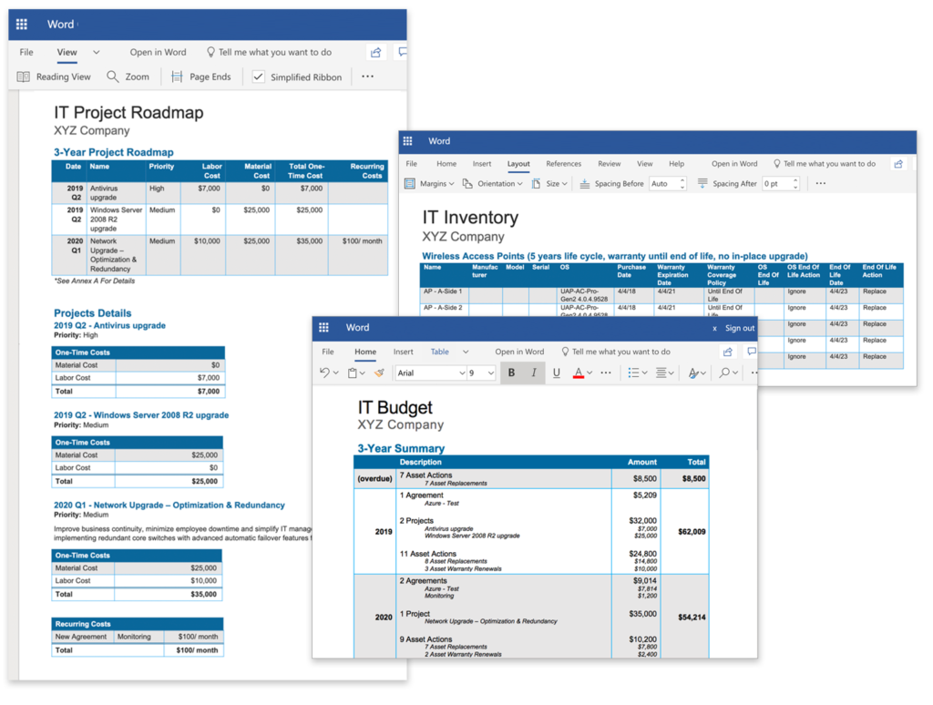 MSP screenshot - Plan & Budget Upcoming Client Projects